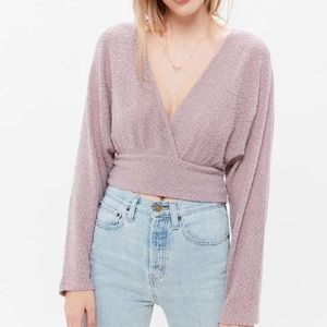 Urban Outfitters Montana Cozy Surplice Top